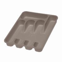 Plastový příborník KEEEPER 26,5x33,5cm šedá