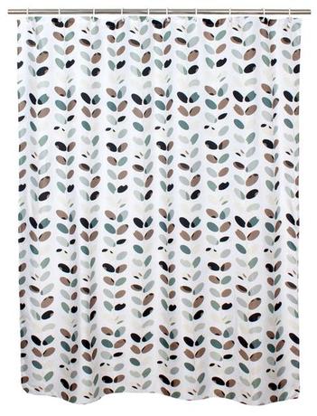 Sprchový závěs, polyester, 180 x 180 cm, moti...