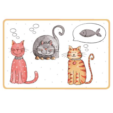 Plastové prostírání TORO 44x28,5cm Kočka a Pe...