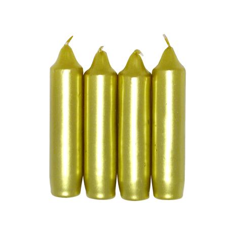 Svíčka advent 4ks, zlatá