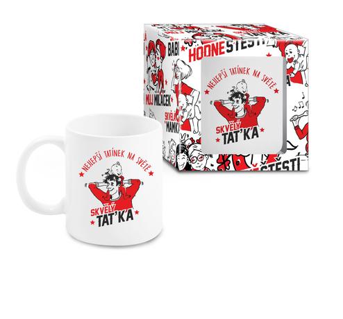 Dárkový keramický hrnek 300 ml, "skvělý taťka...